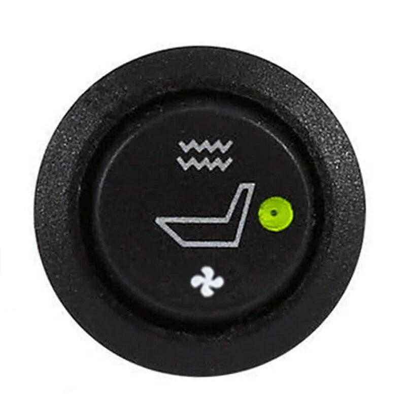 Car Seat Heater Switch 3 Pin Round Heated Rocker Hi Low On/Off Control