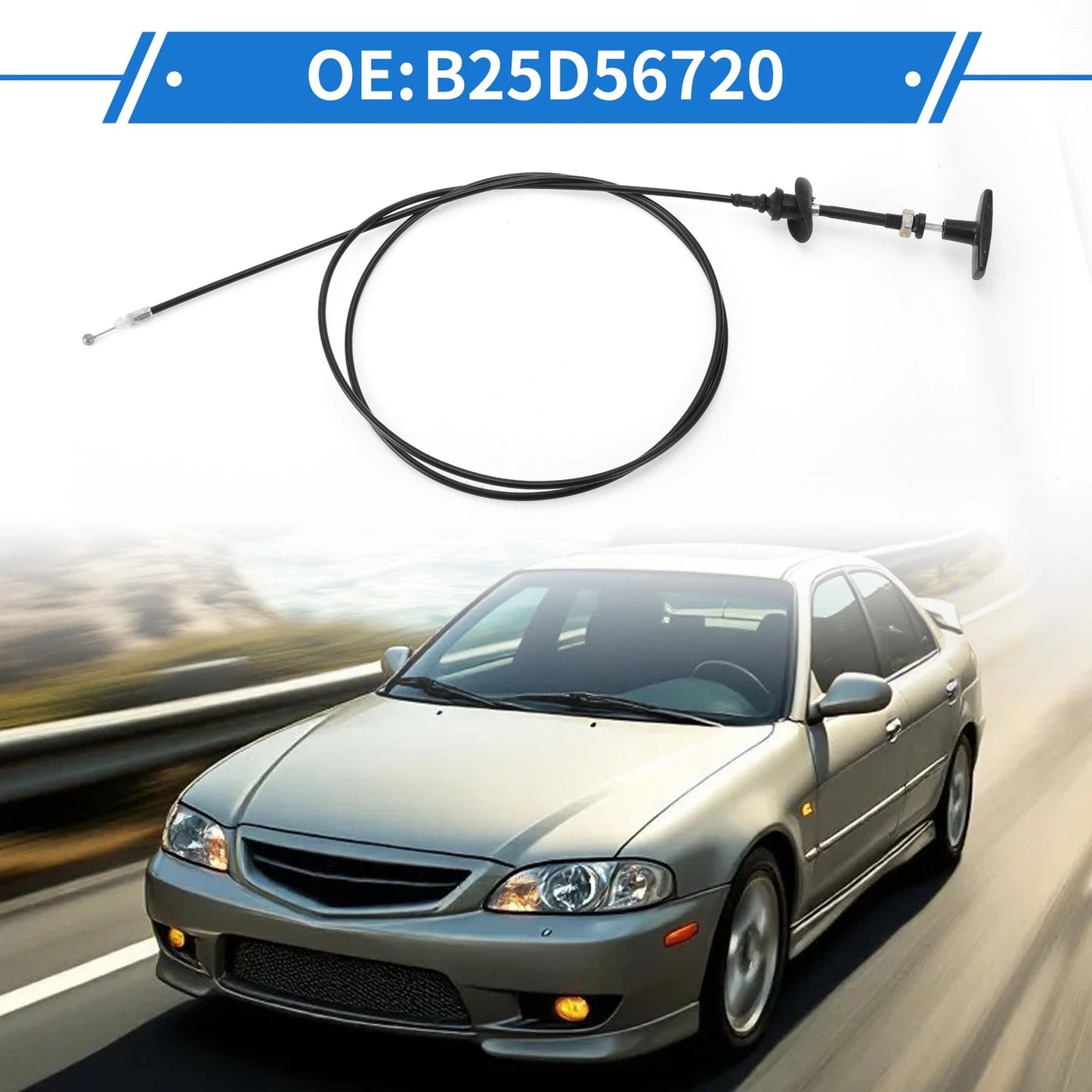 Hood Release Cable for Mazda Protege (1999-2003)