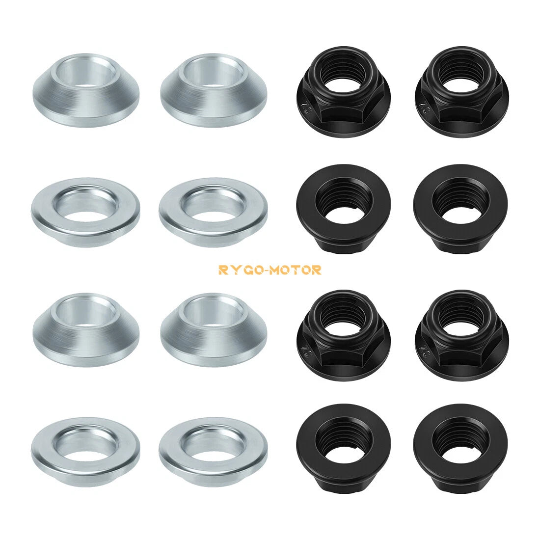 2 x M10x1.25 Wheel Nut & Washer for Yamaha Front/Rear