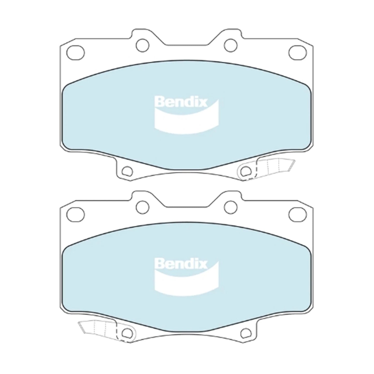 HD Front Disc Brake Pad Set for Hilux 4Runner RN130R YN130 (1989–1996)