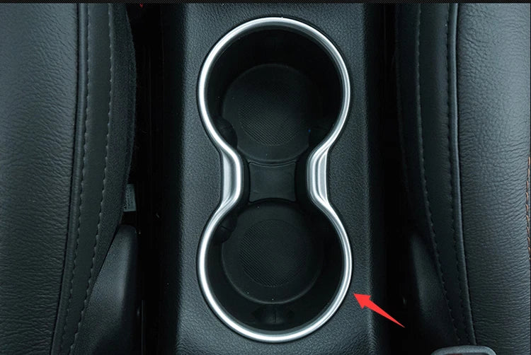 Interior Front Water Cup Holder Cover Trim for JEEP Compass (2017-2021)