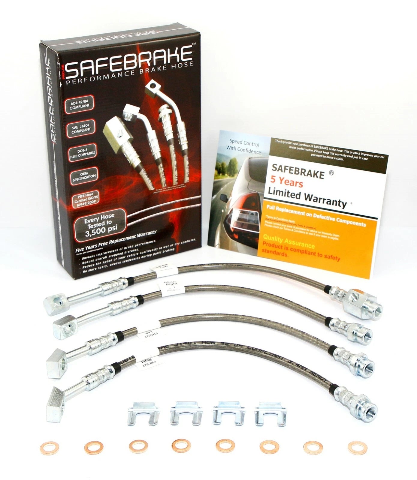 Braided Brake Line Kit for Fairmont/Falcon AU1 Sedan (1998-2000)