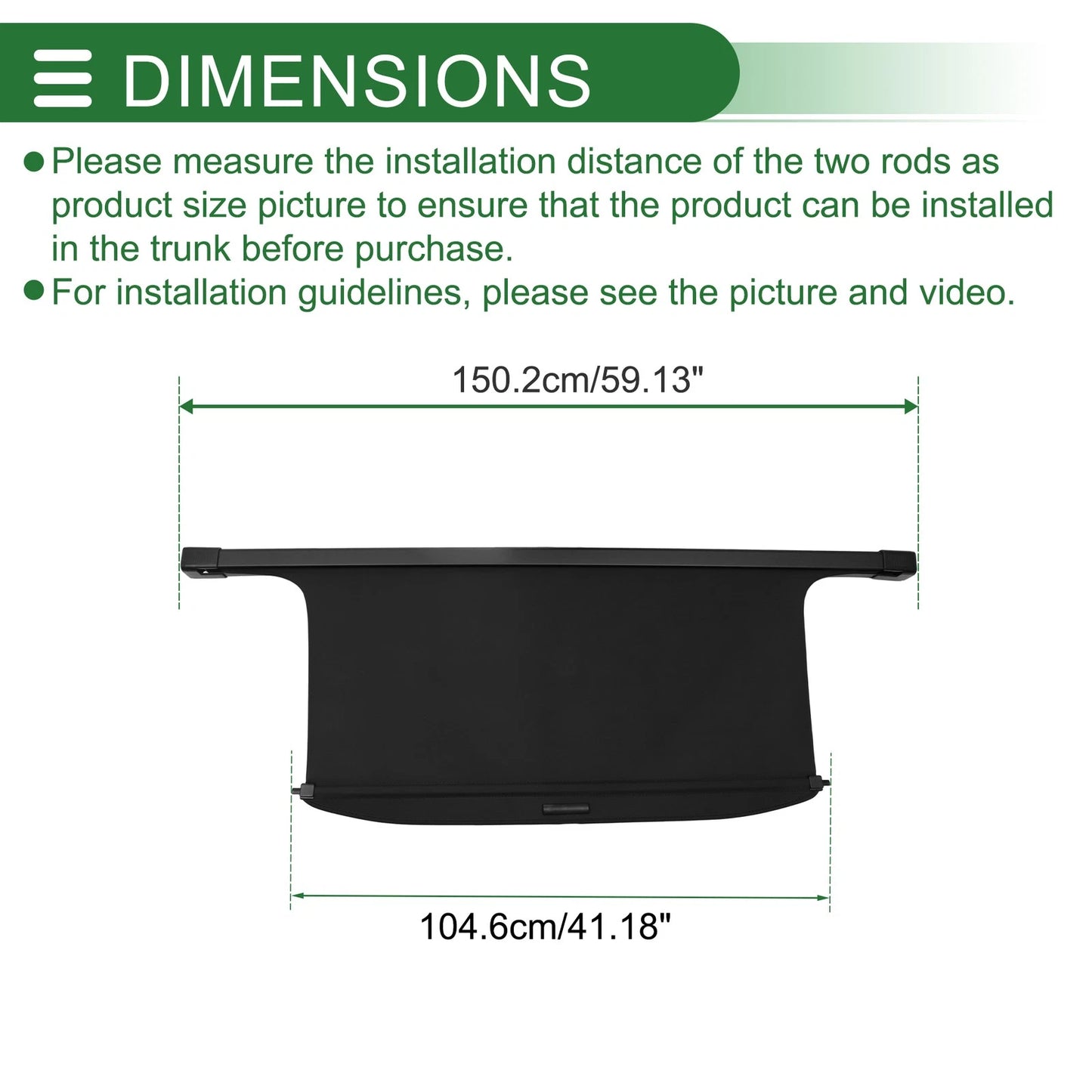 Trunk Retractable Cargo Cover for JEEP Wrangler 2018-2021 Gloss Black