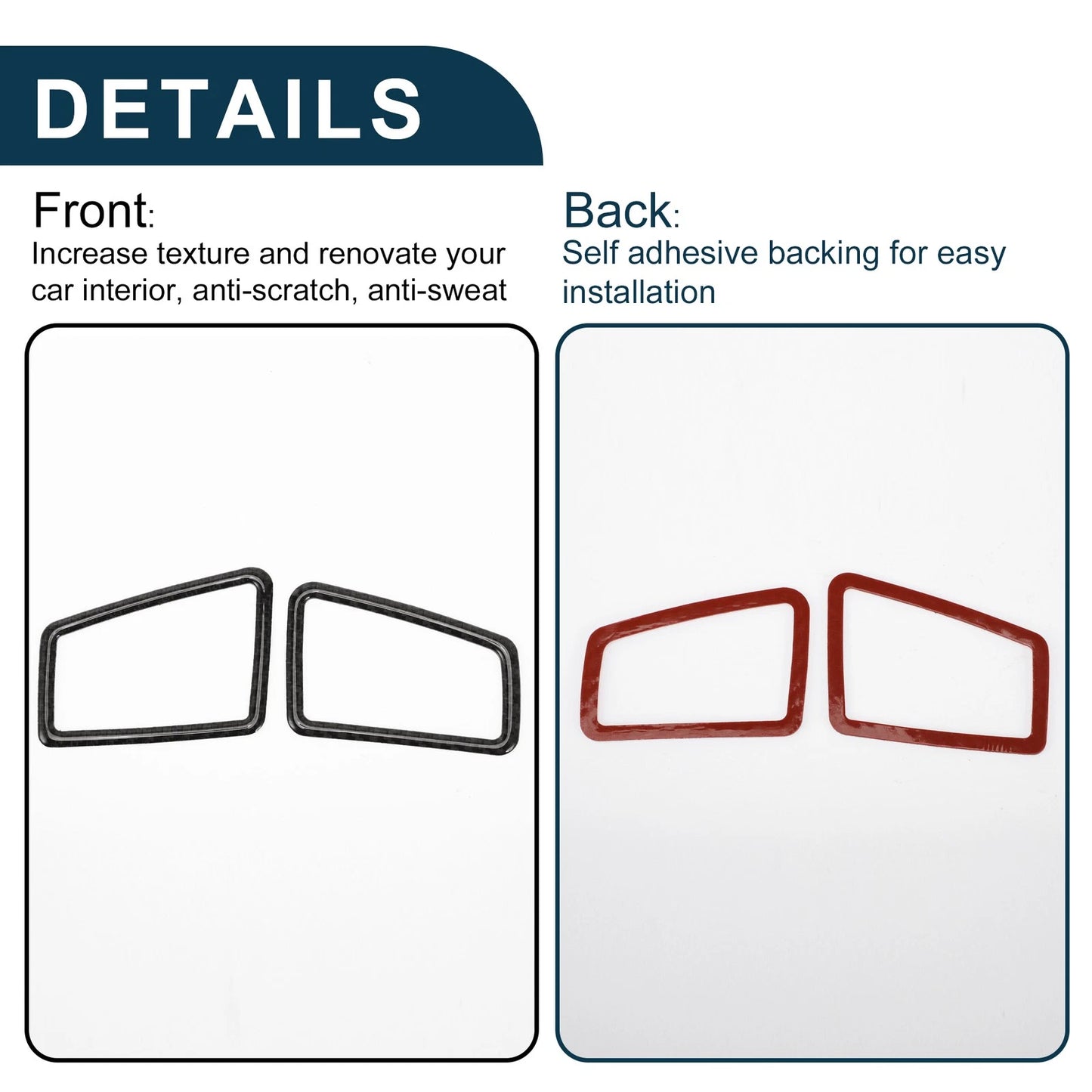 Car Air Vent Cover Sticker for BMW 3 Series E90 E92 E93 (2005-2012) 1 Pair