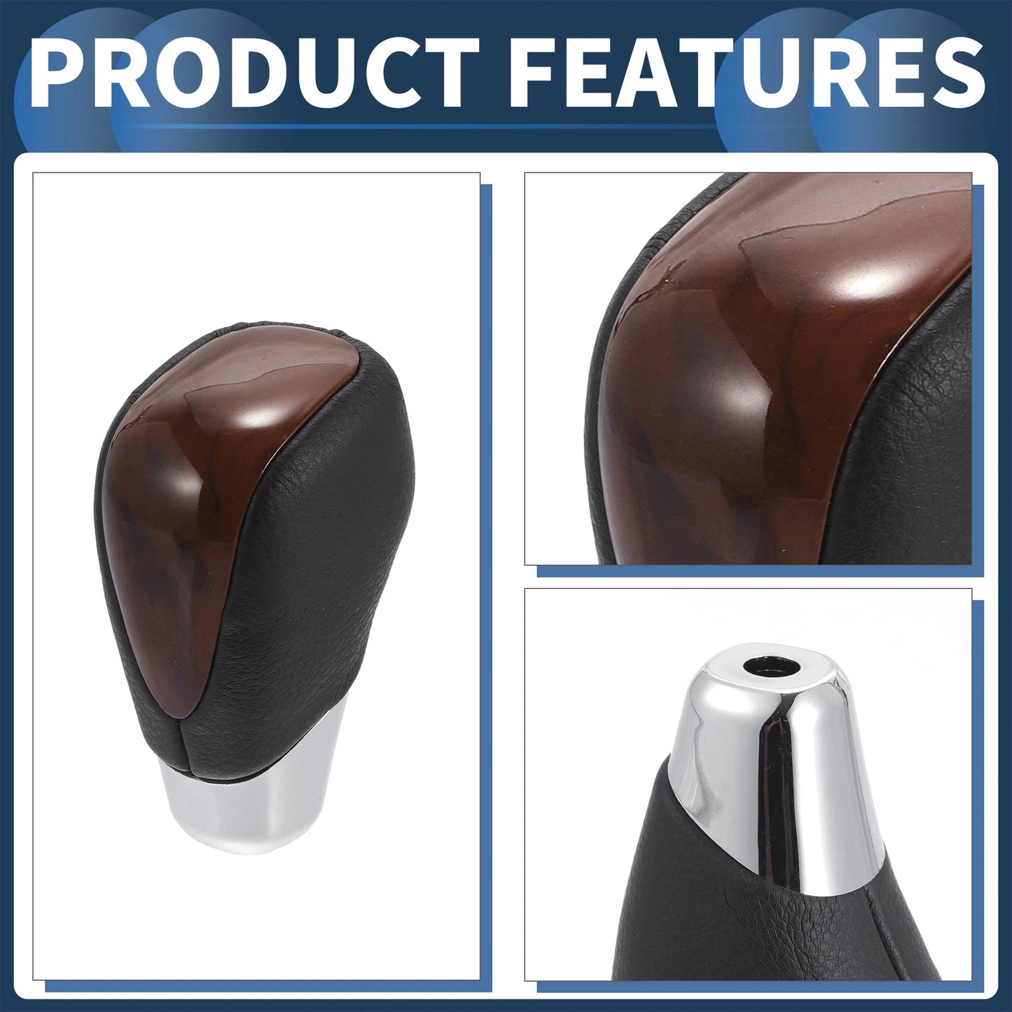 Faux Leather Gear Shifter Knob for Toyota Alphard 200 Series (2015-2023)