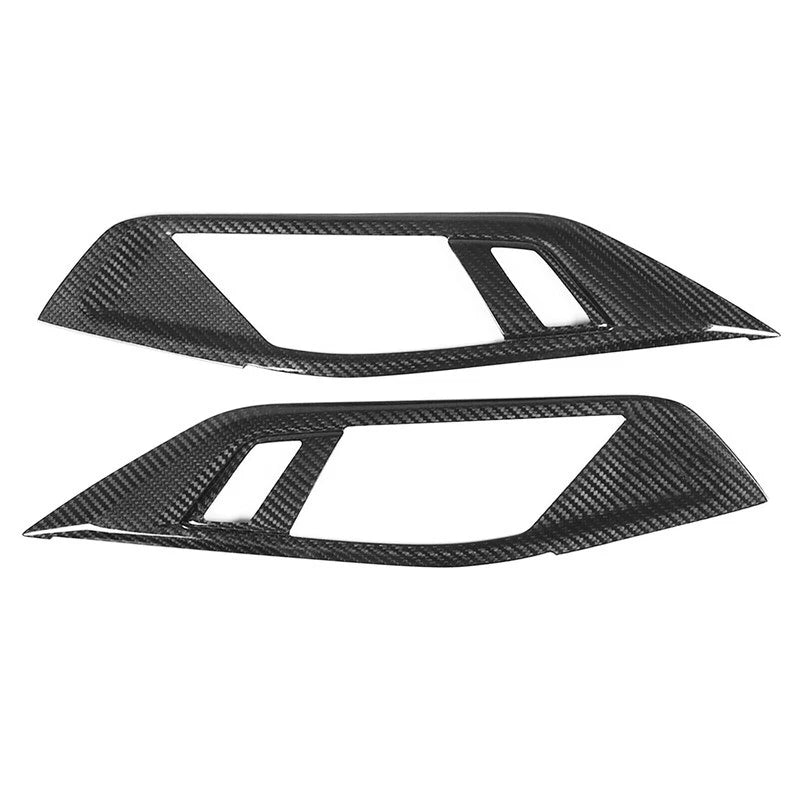 Dry Carbon Fiber Inner Door Handle Frame Panel Cover Trim for BMW G22 430i 21-23