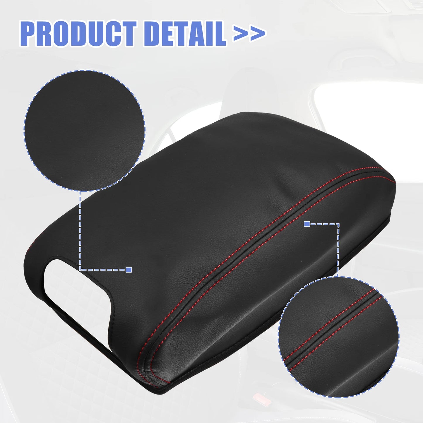 Car Center Console Lid Armrest Cover for Jeep Wrangler JK (2007-2018)