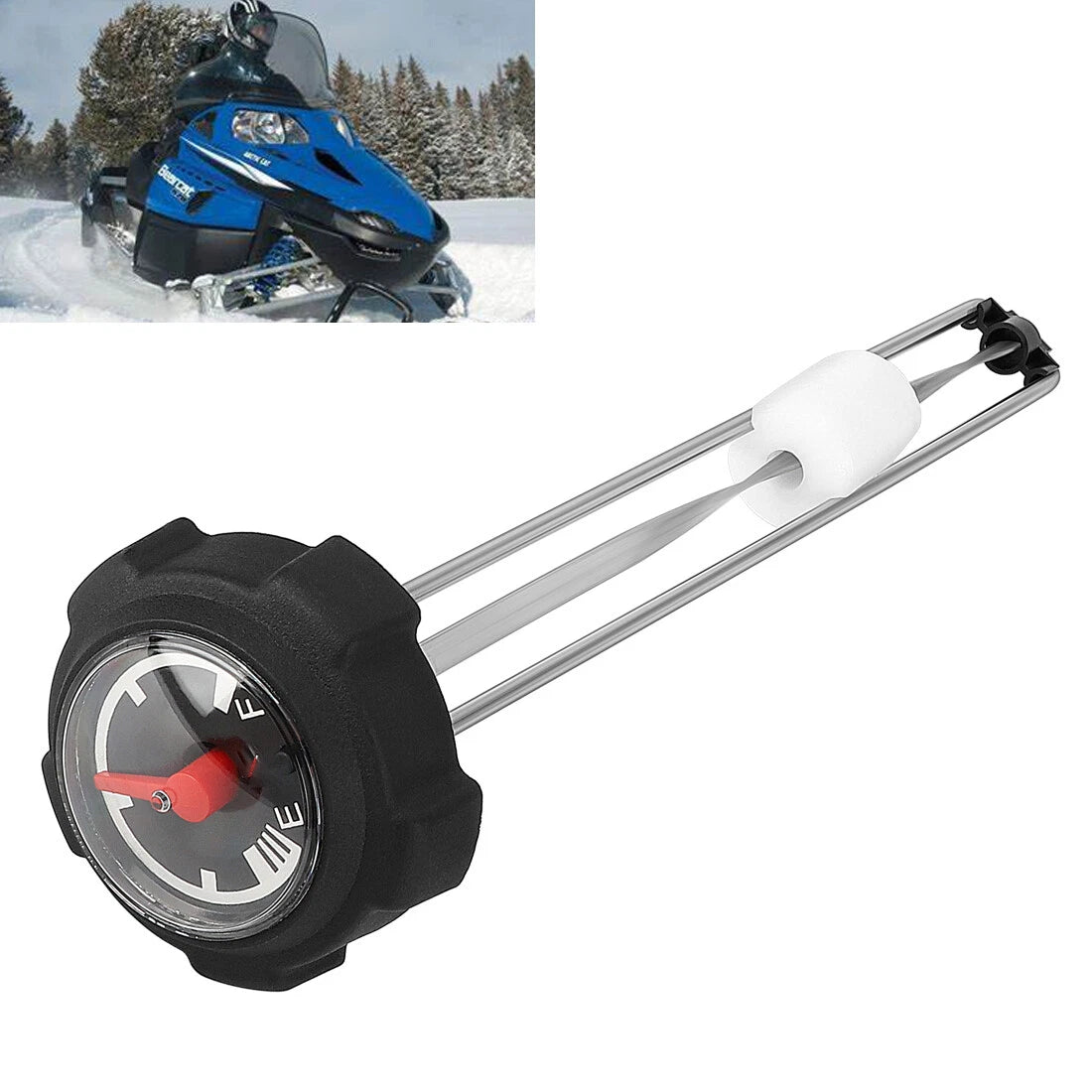 Screw On Fuel Tank Gas Cap with Gauge for Arctic Cat