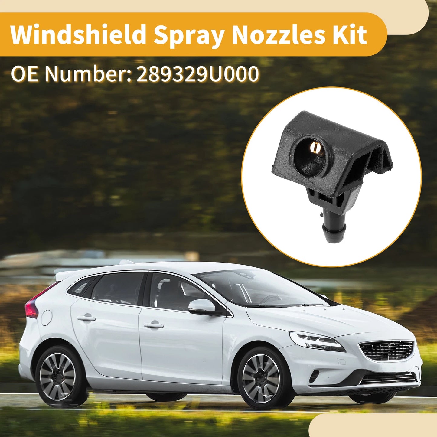 Windshield Washer Nozzle Kit for Nissan Note (2006-2013)