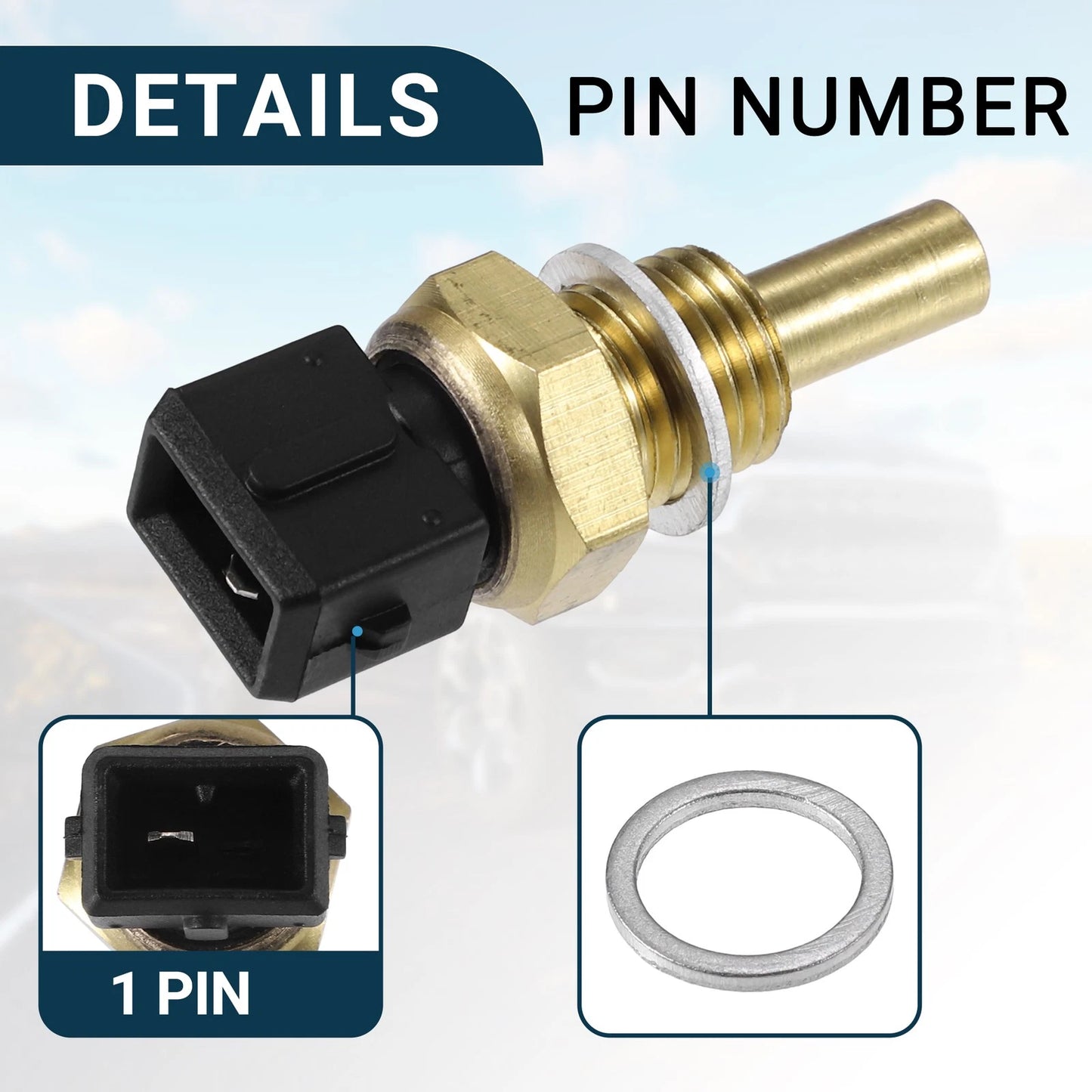 Coolant Temperature Sensor for BMW Z1 Water Temp Sensor