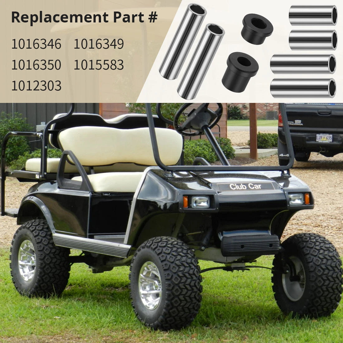 Front Leaf Spring & Upper A Arm Suspension Bushings for Club Car DS