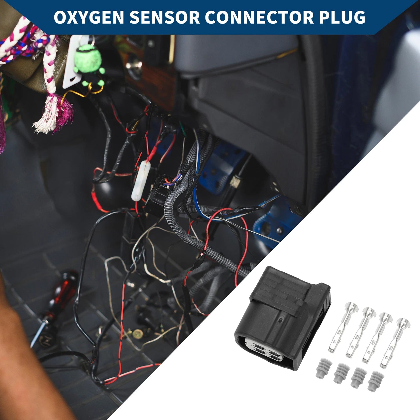 4 Pin Oxygen Sensor Connector Plug for Honda FK2 FK8 (2016-2021)