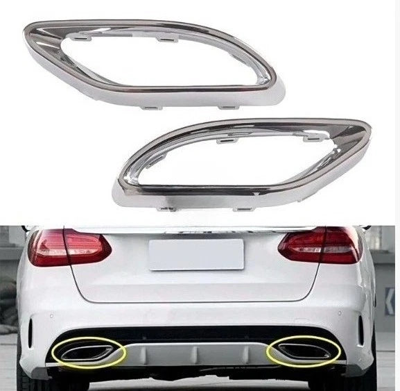 2 x Bumper Trim Chrome LH+RH for Mercedes-Benz (2018–2022)