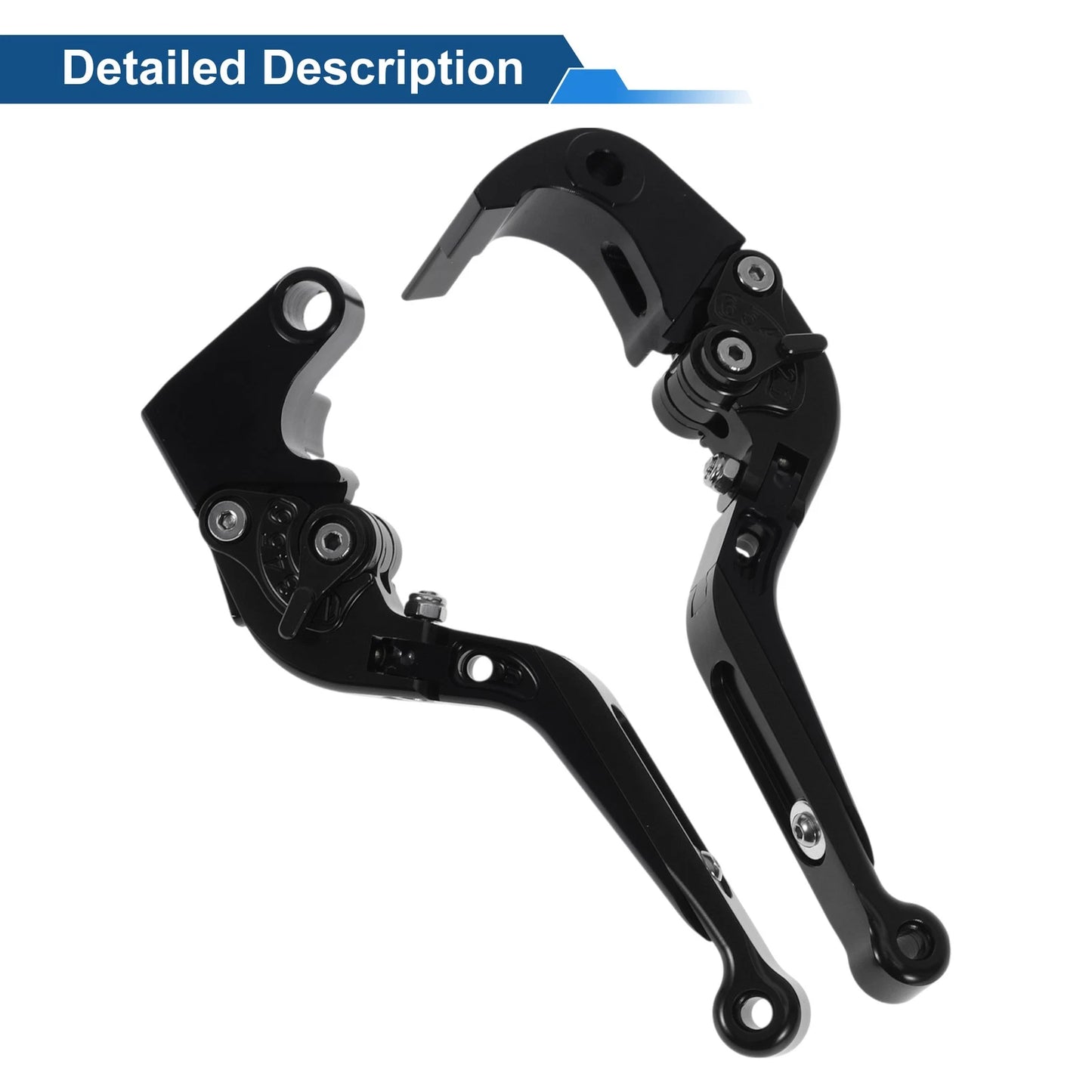 Adjustable Brake Clutch Levers for Honda CBR600RR (2007-2016) - Solid Black