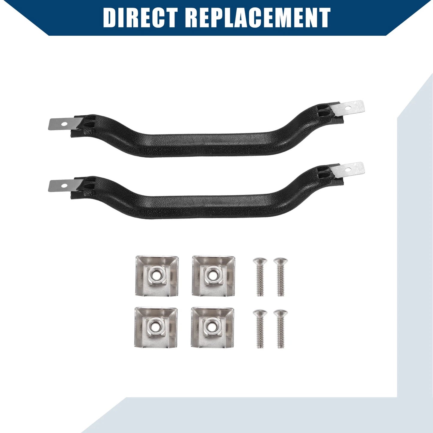Front Left Right Side Interior Door Handle Pull Strap Kit for Jeep Wrangler (2007-2018)