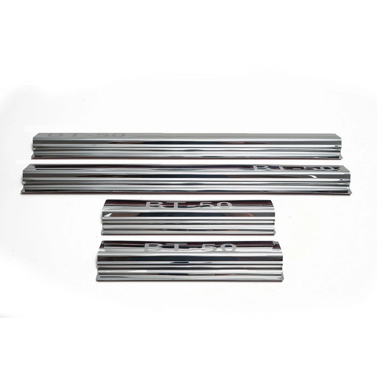 Stainless Chrome Door Sill Scuff Plates for Mazda BT-50 (2021-2025)