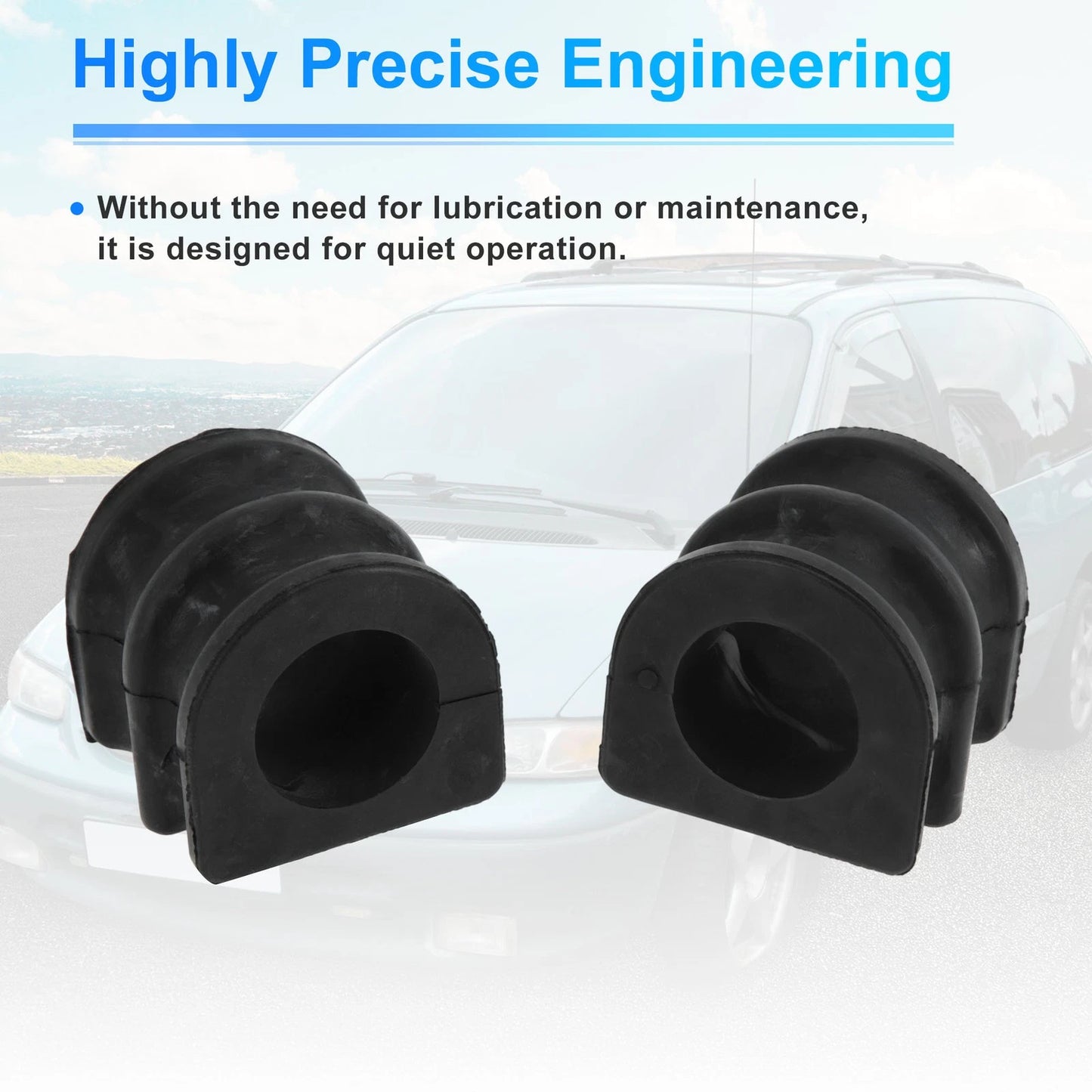 Stabilizer Sway Bar Bushings for Nissan Frontier (2005-2021) Black