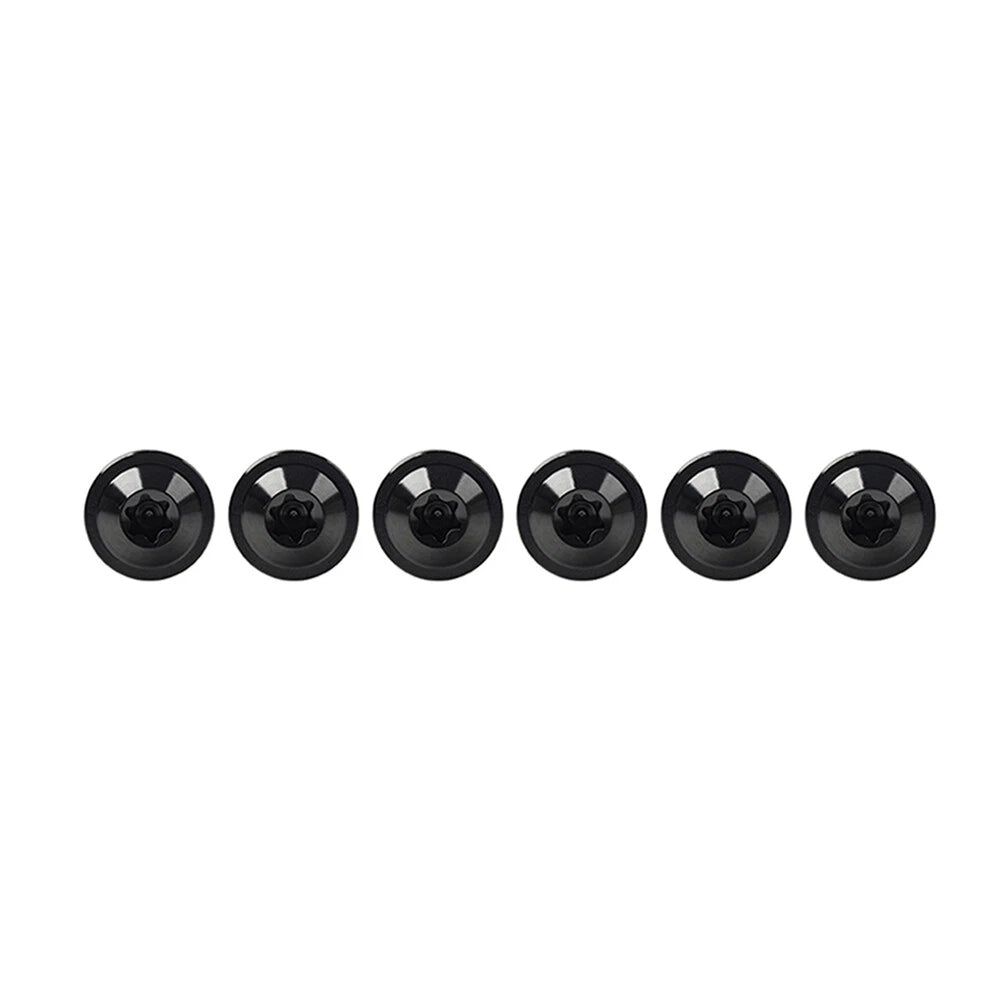 6 x Black Titanium M6x20mm Torx Head Bolts for Bike Motorcycle