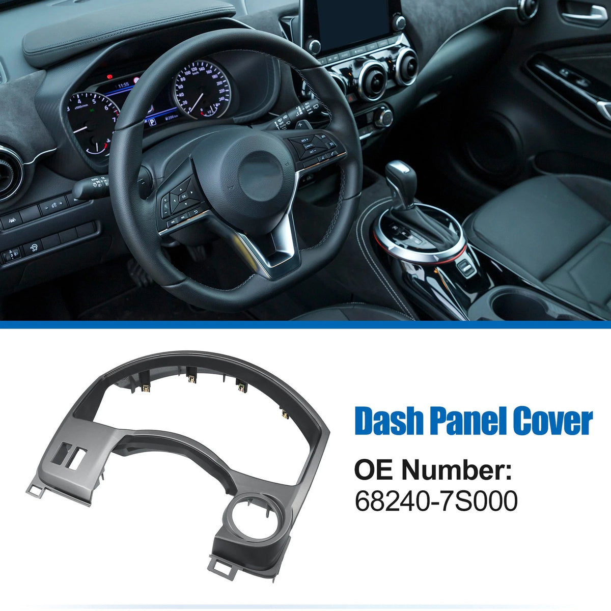 Dash Panel Gauge Cover Bezel Trim for Nissan Titan Armada (2004-2023)