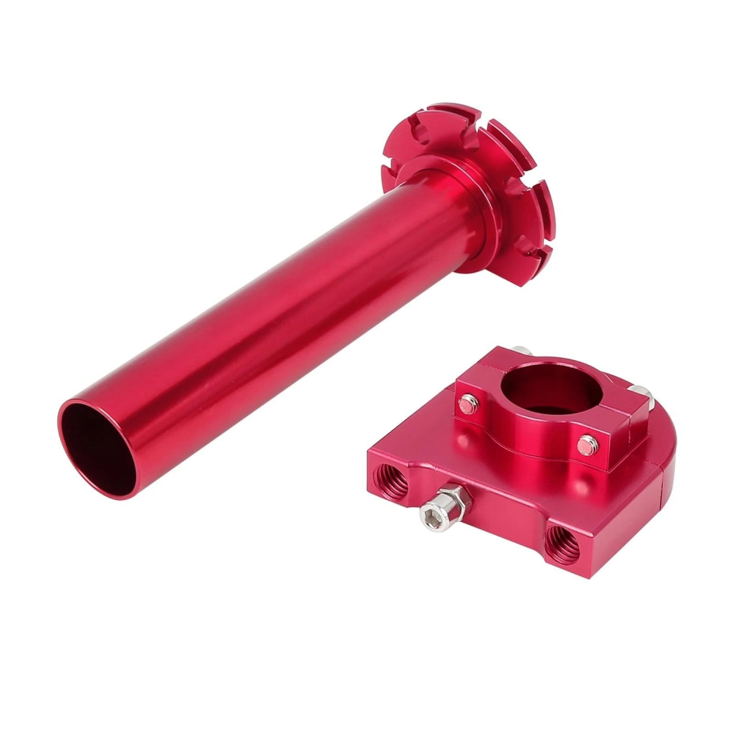 Grip / 22mm / Red Throttle Twist Handlebar Grip for Motorcycle