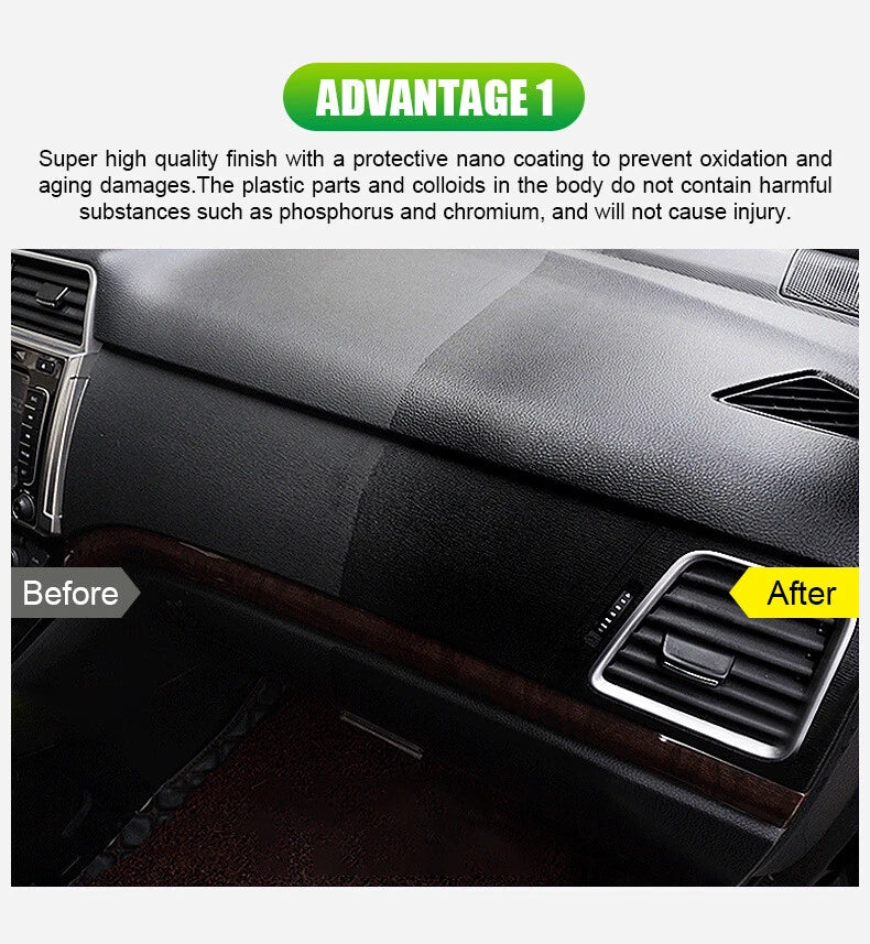 Rubber Plastic Tyre Door Panel Cleaner Spray for Car - 260ml