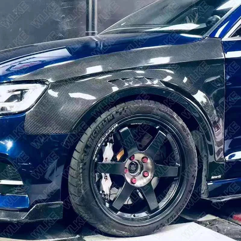 REAL Carbon Fiber Front Side Vent Fenders for Audi A3 S3 8V LCI 2017-2020