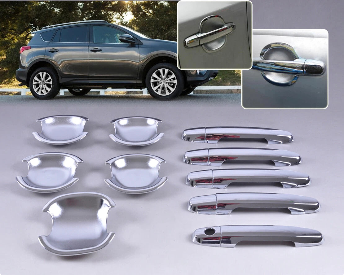 Chrome Door Handle Trim Covers for Toyota RAV4 2012-2013 (06+)