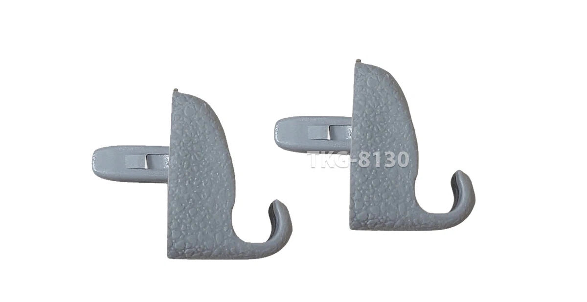 2 x Sun Visor Clips Gray for Holden Rodeo (1989-1999)