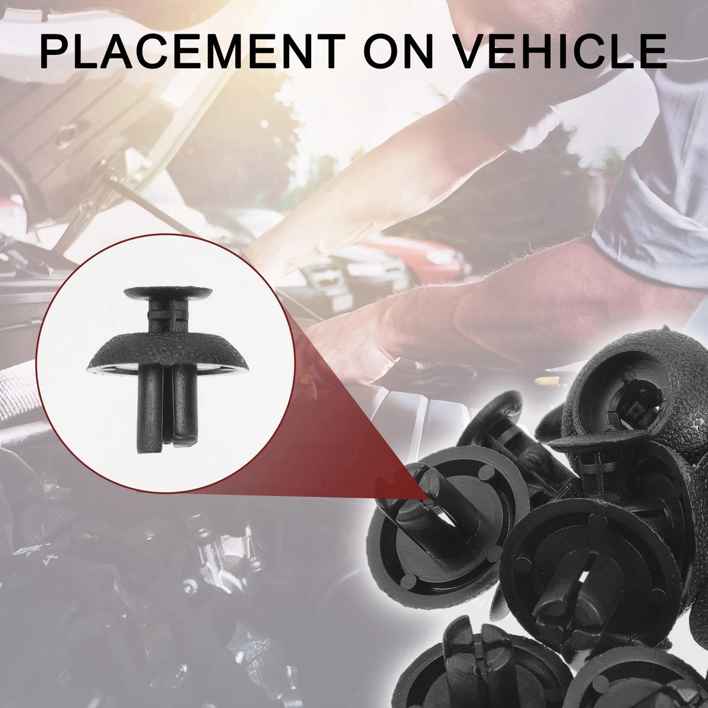 25 Pcs / Fender Skirt Clip / for Toyota 4Runner (2010–2020)