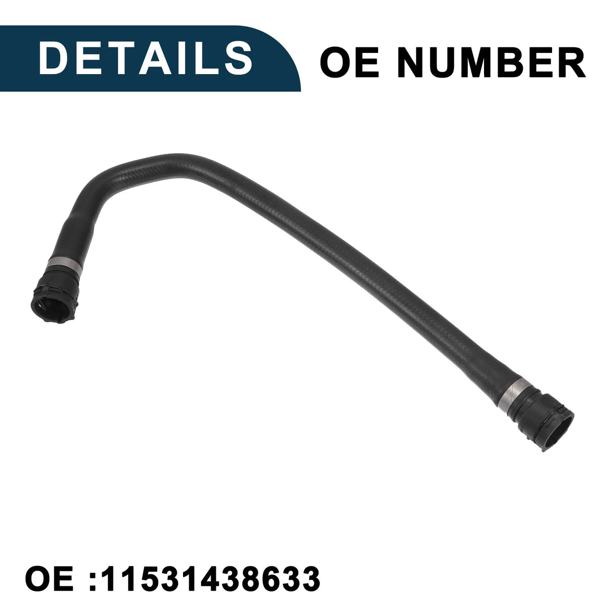 Radiator Hose for BMW 528i 2.8L, 530i 3.0L (1999-2003) - 1 Pcs
