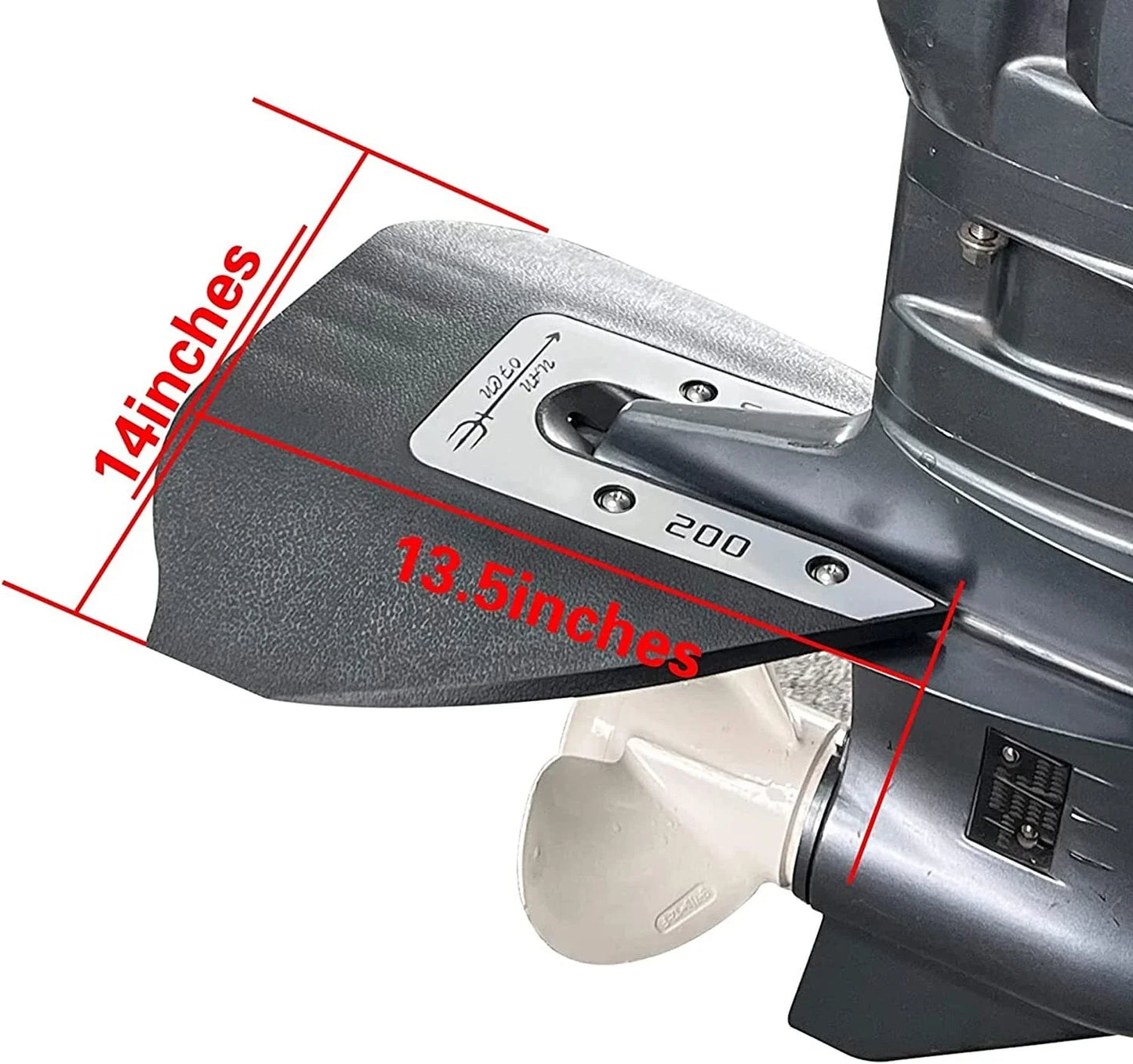 Whale Tail Hydrofoil Stabilizer for Outboard Motors 8-75 HP