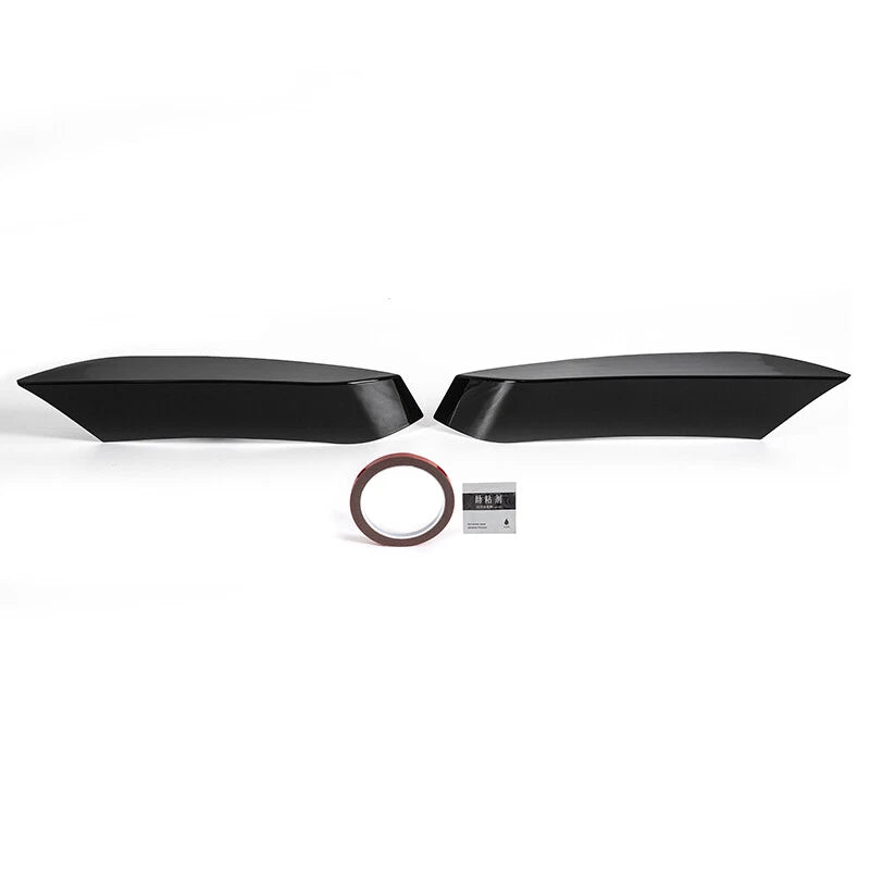 Glossy Black Front Bumper Air Vent Eyelid Covers for BMW F80 M3 F82 F83 M4 (15-20)