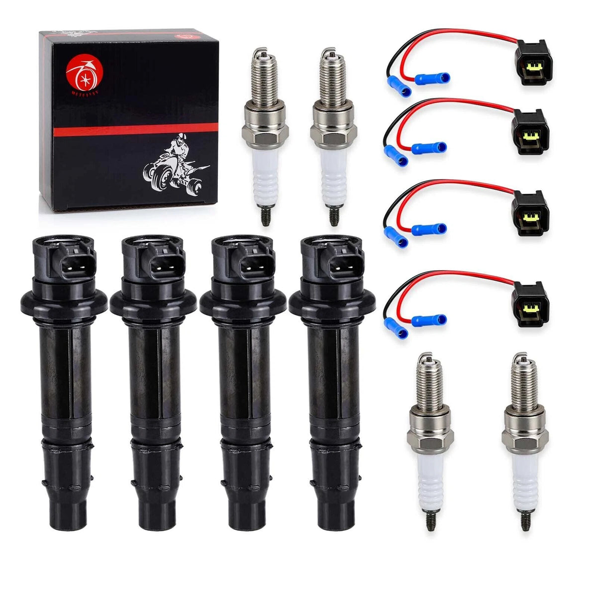Ignition Coil & Spark Plug for YZF R6/R1/FZ1/FZS1/Vmax