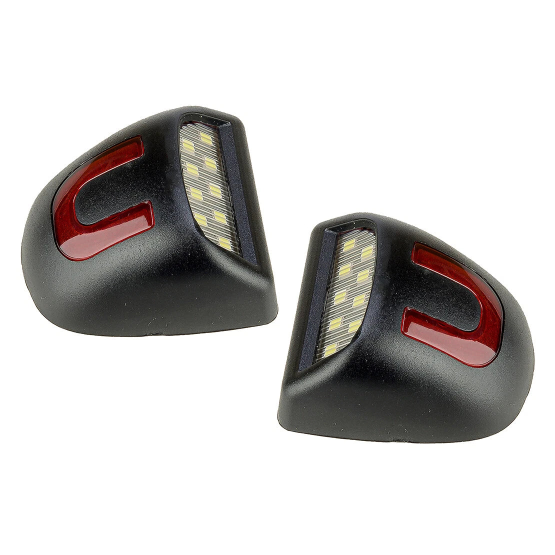 Red Tube LED License Plate Lights for Chevy Silverado GMC Sierra (2007-2013)