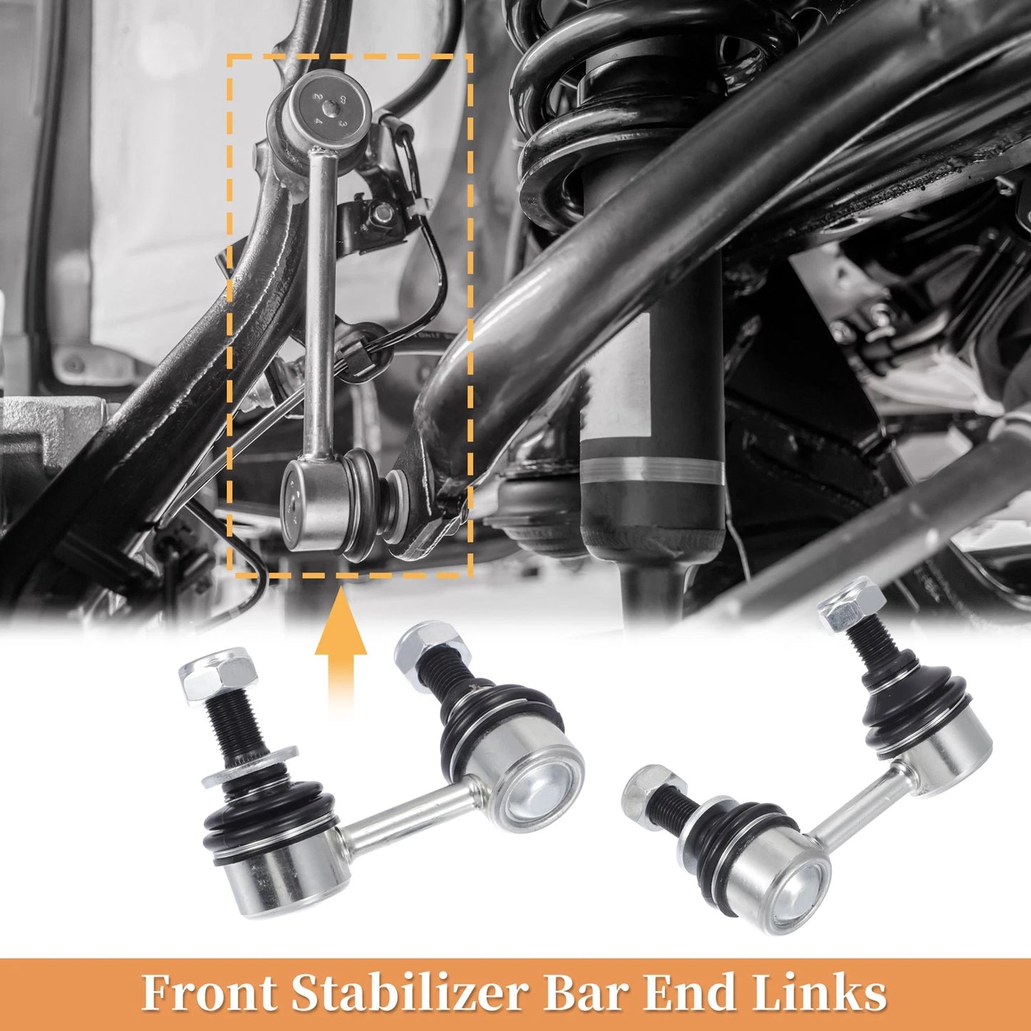 2 x Front Stabiliser Sway Bar Link for Toyota Tacoma (2001–2004)