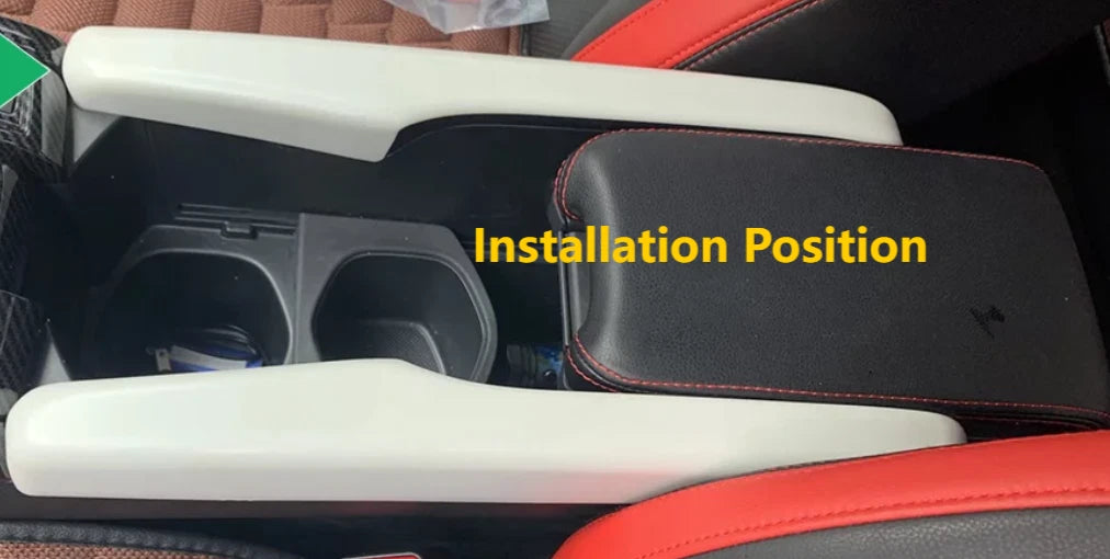 Armrest Box Stripe Side Lid Cover Trim for Honda Civic 2016-2021 Carbon Fiber