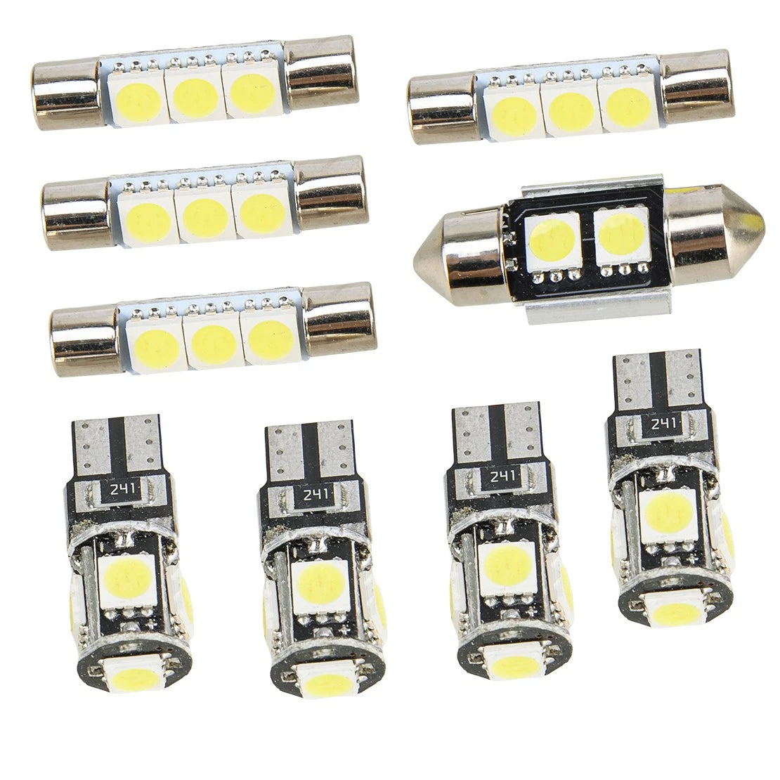 9x White LED Interior Light Bulbs for Toyota Tacoma (2016-2022)