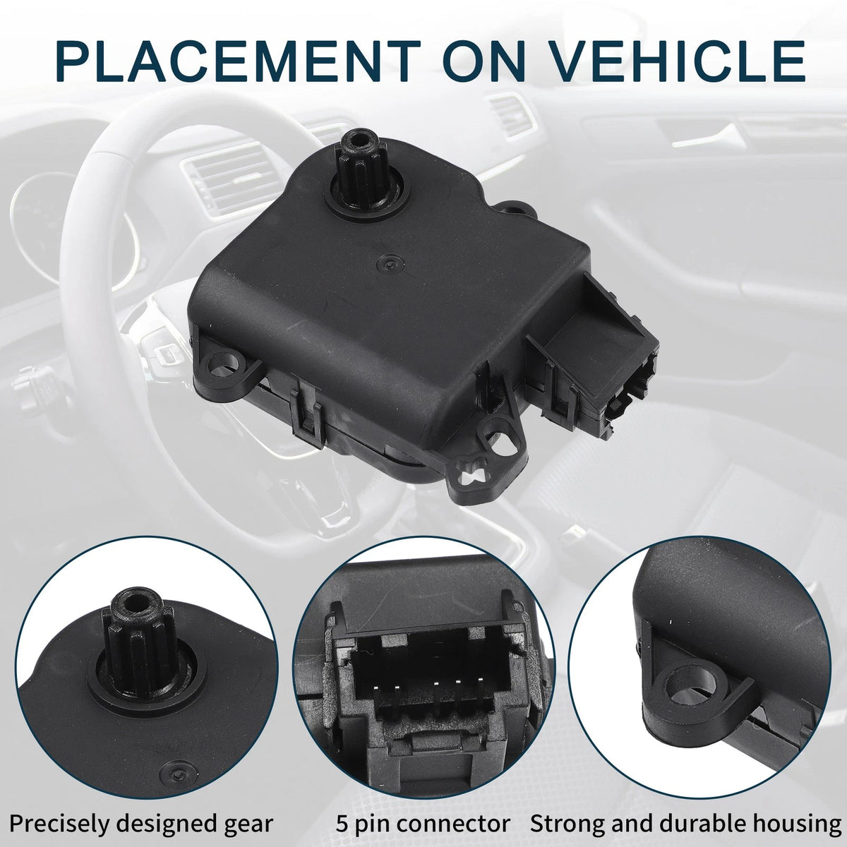 No.8G1Z19E616C HVAC Heater Blend Door Actuator for Ford Taurus (2008-2010)