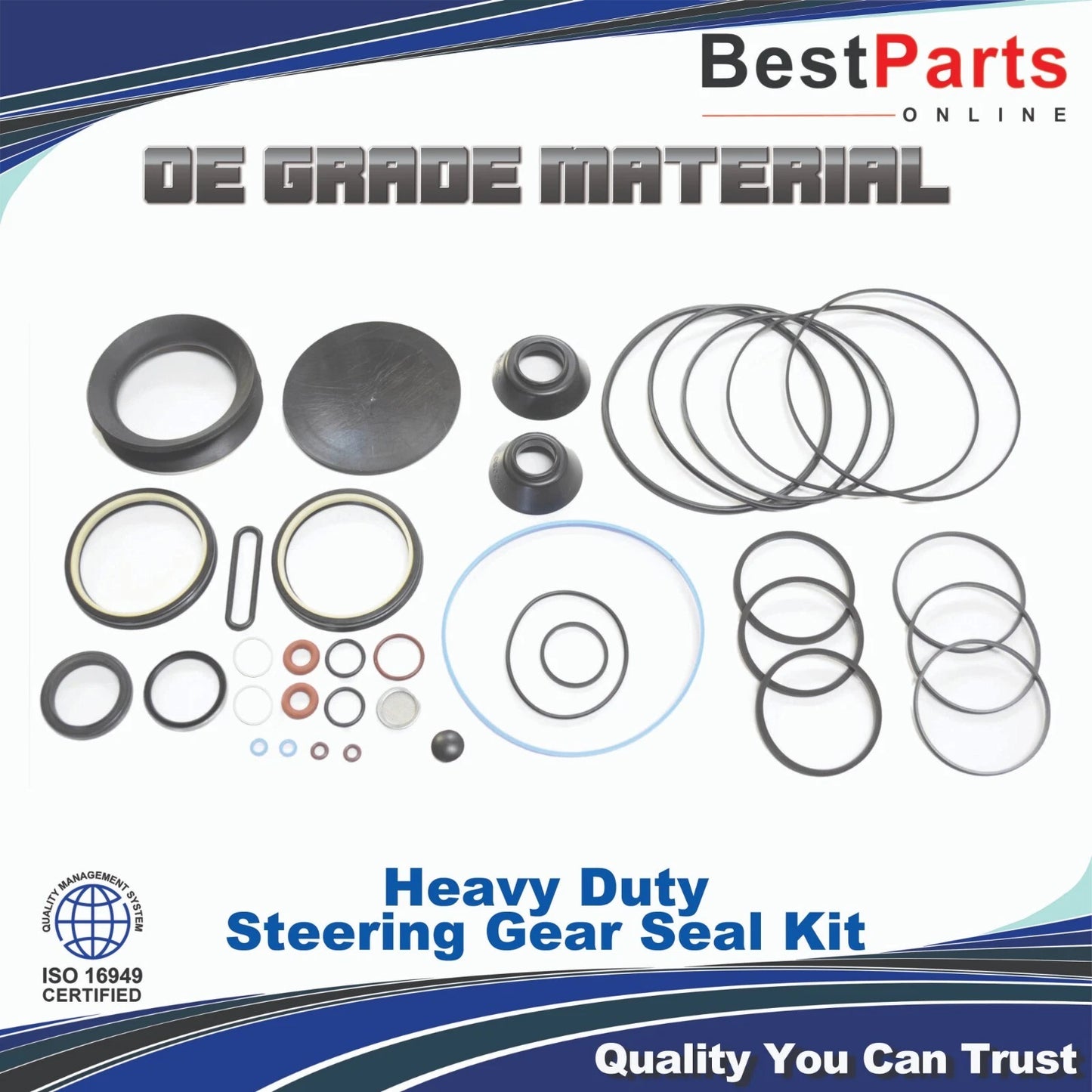 Heavy Duty Gear Seal Kit Bolt-on Sector Shaft Cover for SHEPPARD M100