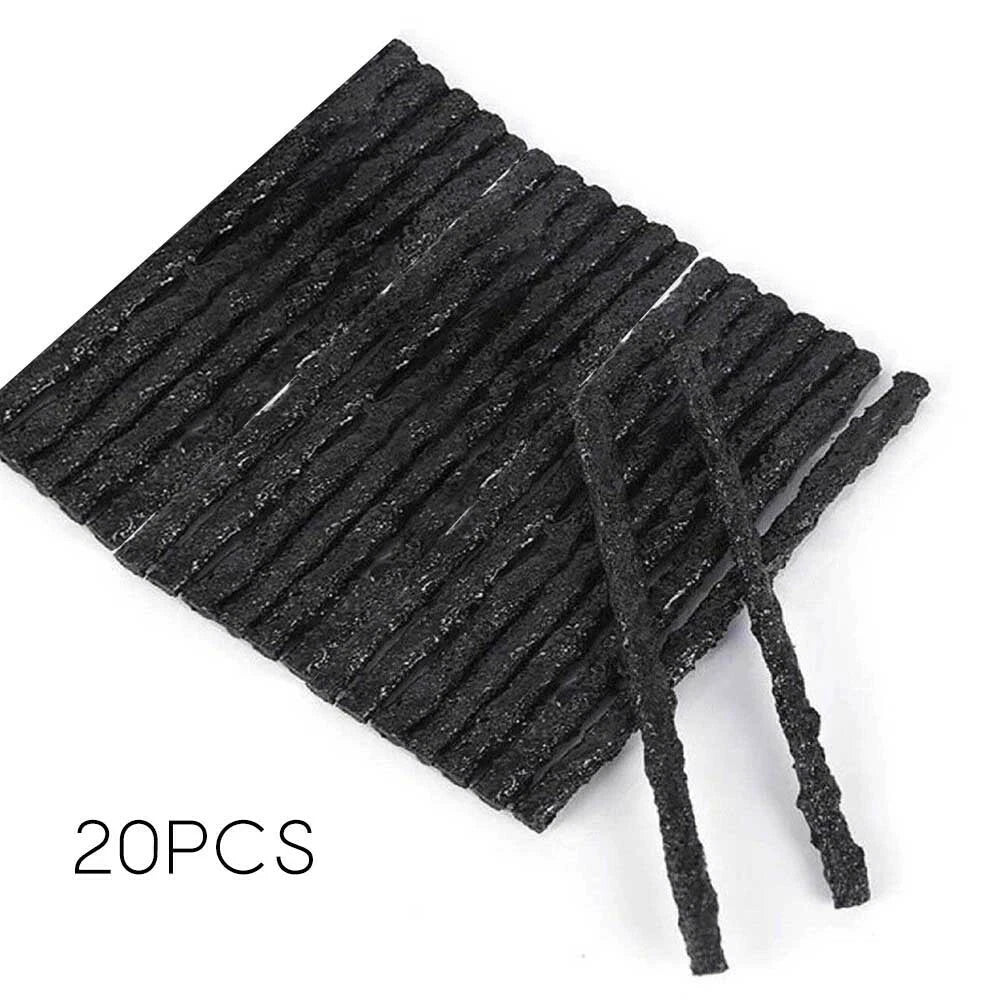 Tubeless Tyre Puncture Repair Strips Plug -20Pcs for Bike Van Car Truck