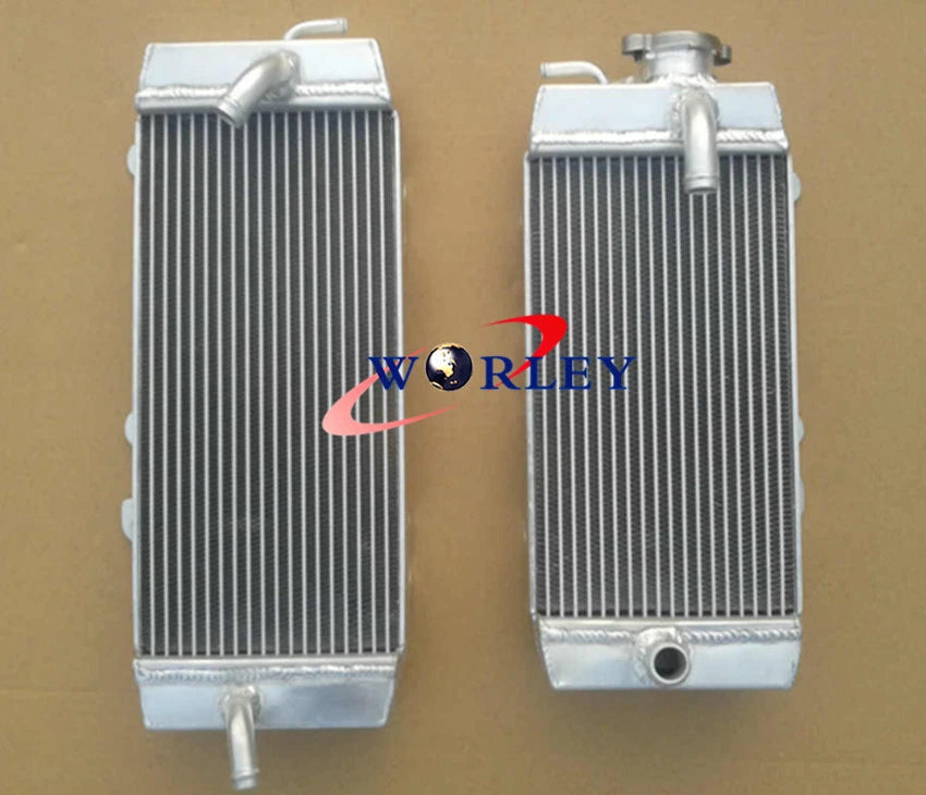 Hose Kit & Aluminum Radiator for Kawasaki KXF250 KX250F (2009-2010) GREEN