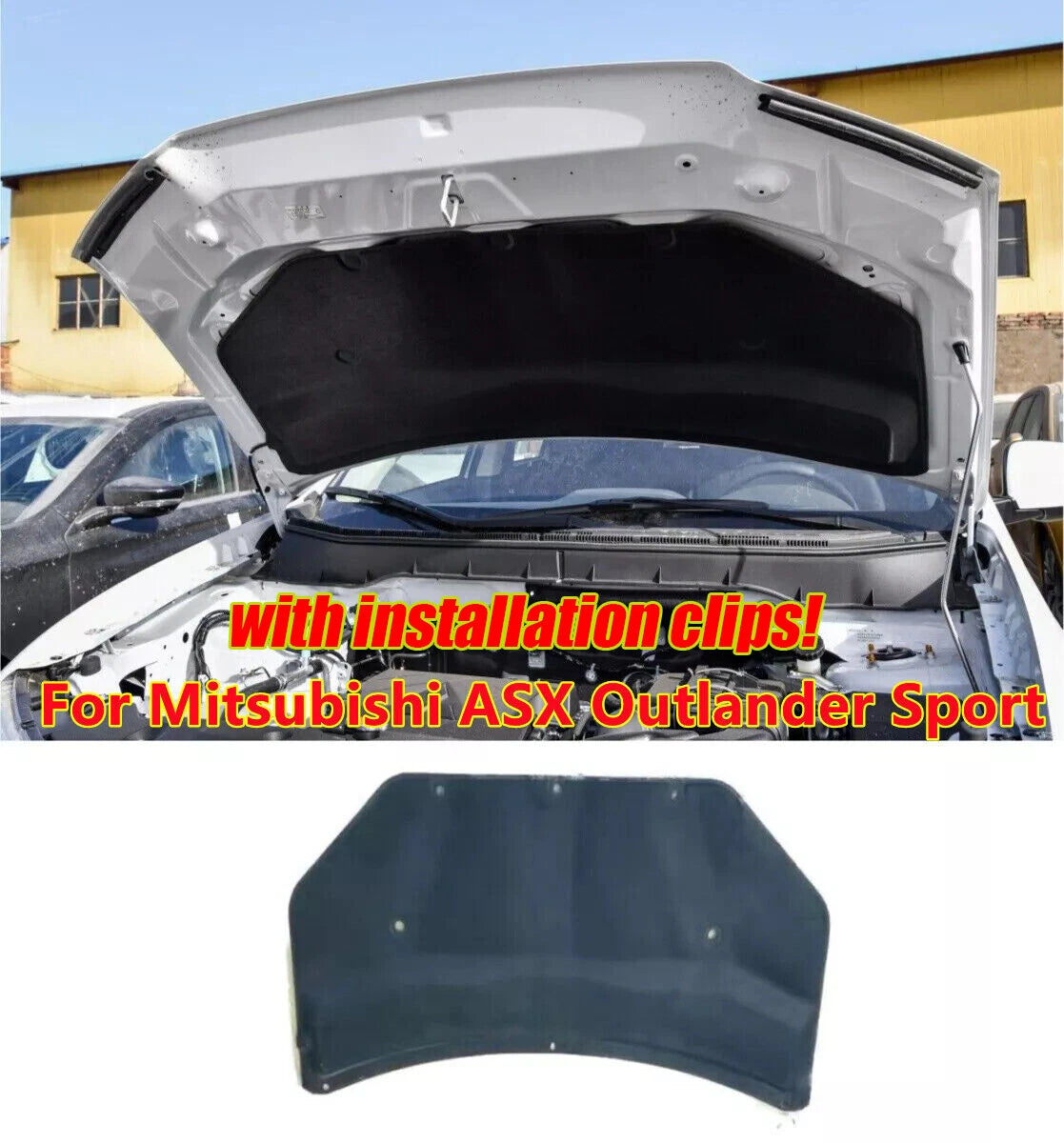 Hood Insulation Pad Heat Shield for Mitsubishi ASX Outlander Sport