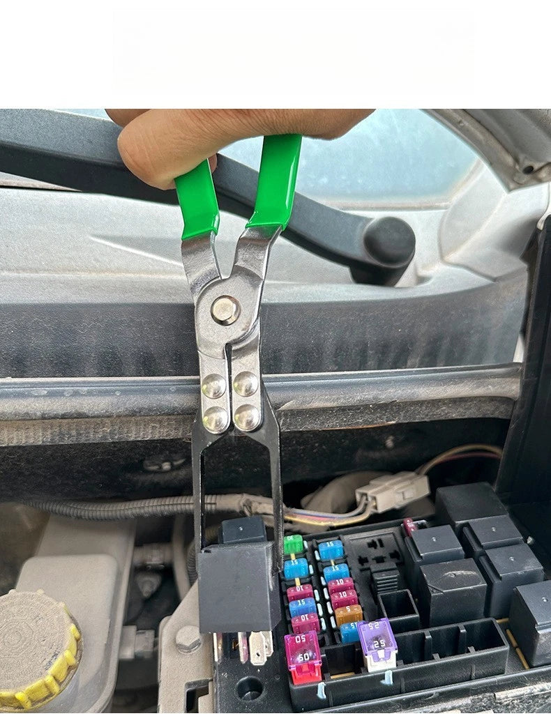 Clamp Pliers for Car Repair Automotive Relay Removal Fuse Puller Tool Green