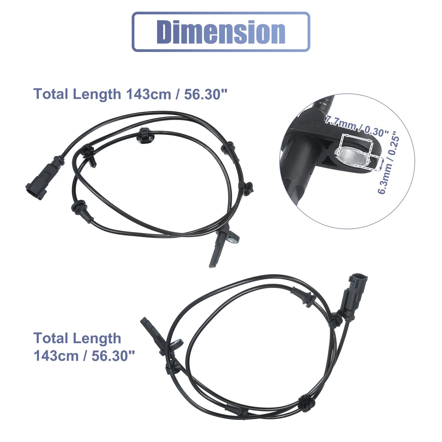2 x Front Left Right ABS Sensors for Ford Explorer (2011-2019)