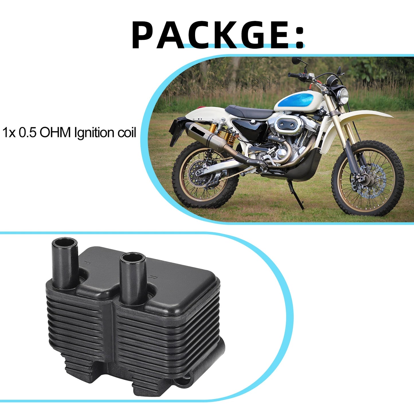 Ignition Coil 0.5 OHM for Fat Boy/Heritage Softail (2000–2006)