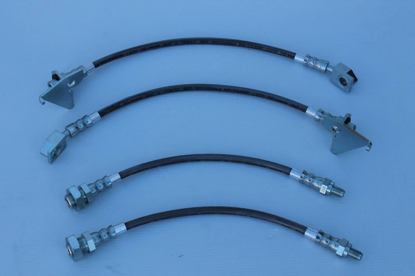 Braided Brake Hose Set (4) for Ford Falcon XB, XC, XD