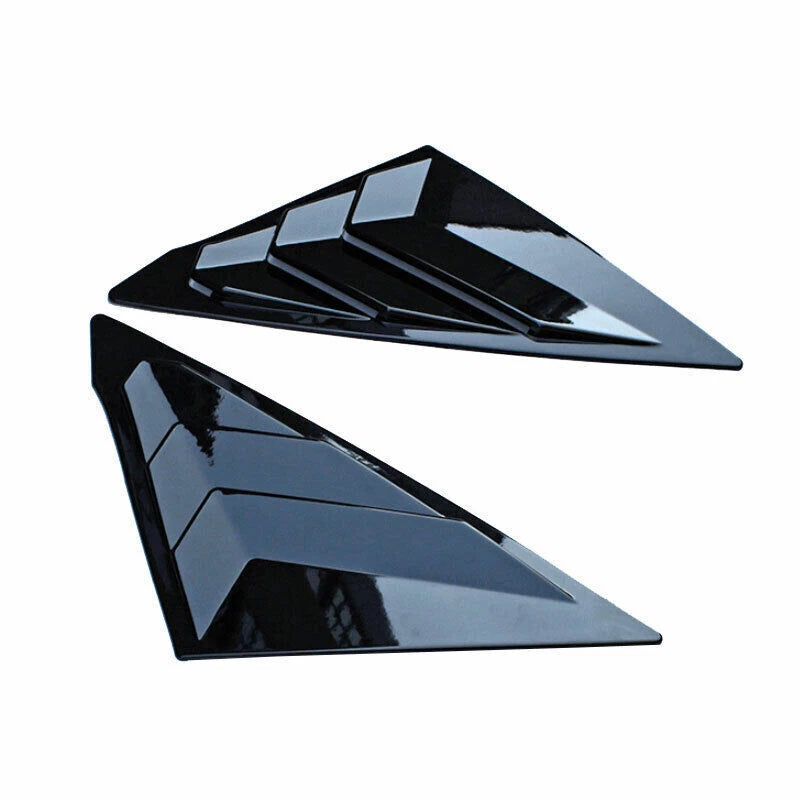 Gloss Black Side Window Louver Shutter Covers for Honda Civic Hatchback (2022-2023)