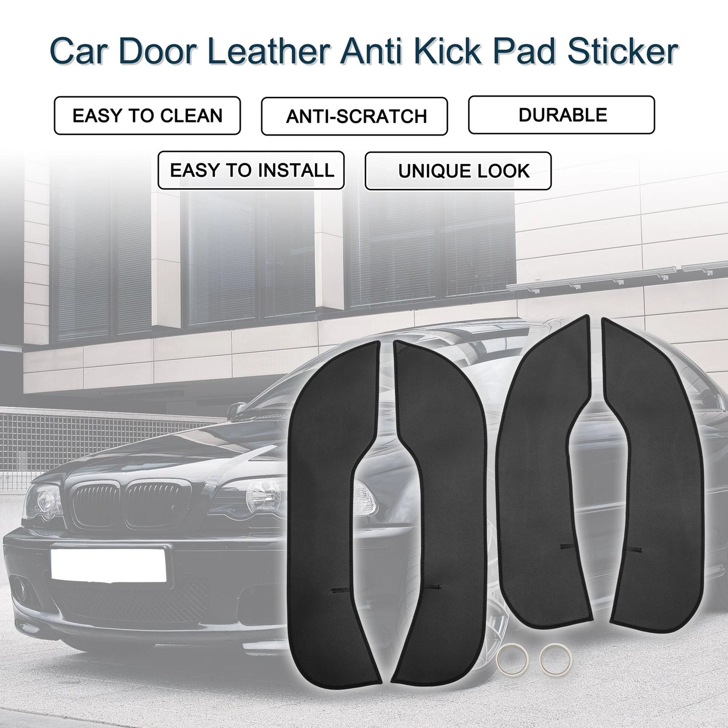 Car Door Leather Anti Kick Pad Sticker for BMW 3 Series (2020-2023)
