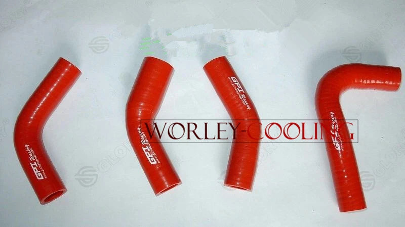 Silicone Radiator Hose Kit for Yamaha RD350 RZ350 (1973-1999) RED