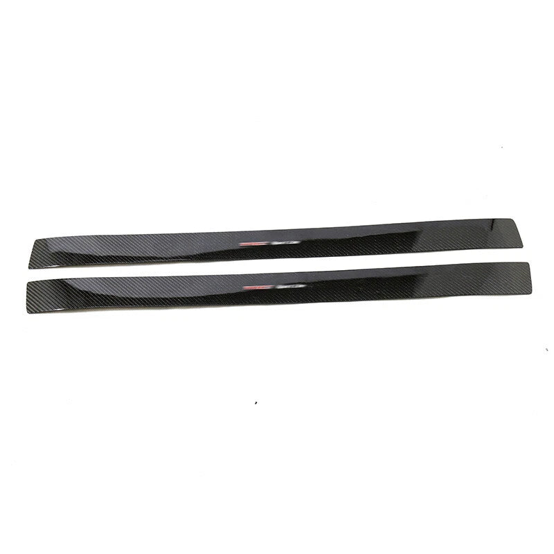 For Maserati GT Dry Real Carbon Fiber Welcome Door Sill Padel Guard Sticker Trim